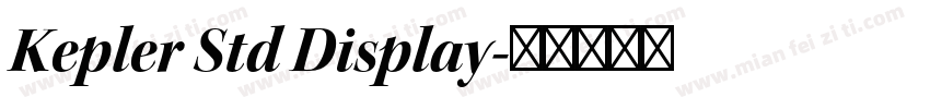 Kepler Std Display字体转换